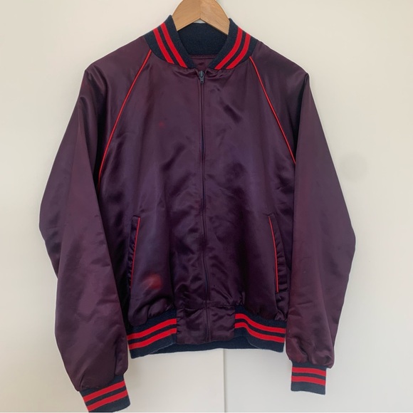 80s Vintage Mickey Sorcerer’s Apprentice Embroidered Fantasia Bomber Jacket - Picture 2 of 5